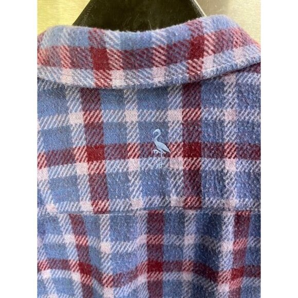 Tailorbyrd Plaid Button-Up Shirt "The Sweatertshirt" Blue/Red Check Men's‎ Large - Picture 4 of 15
